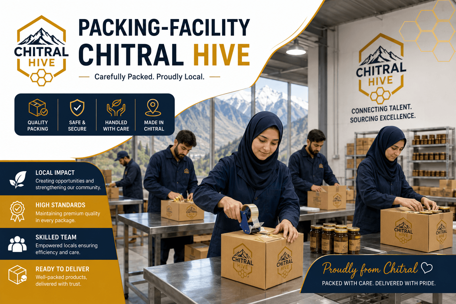 Hygienic packing facility in Chitral