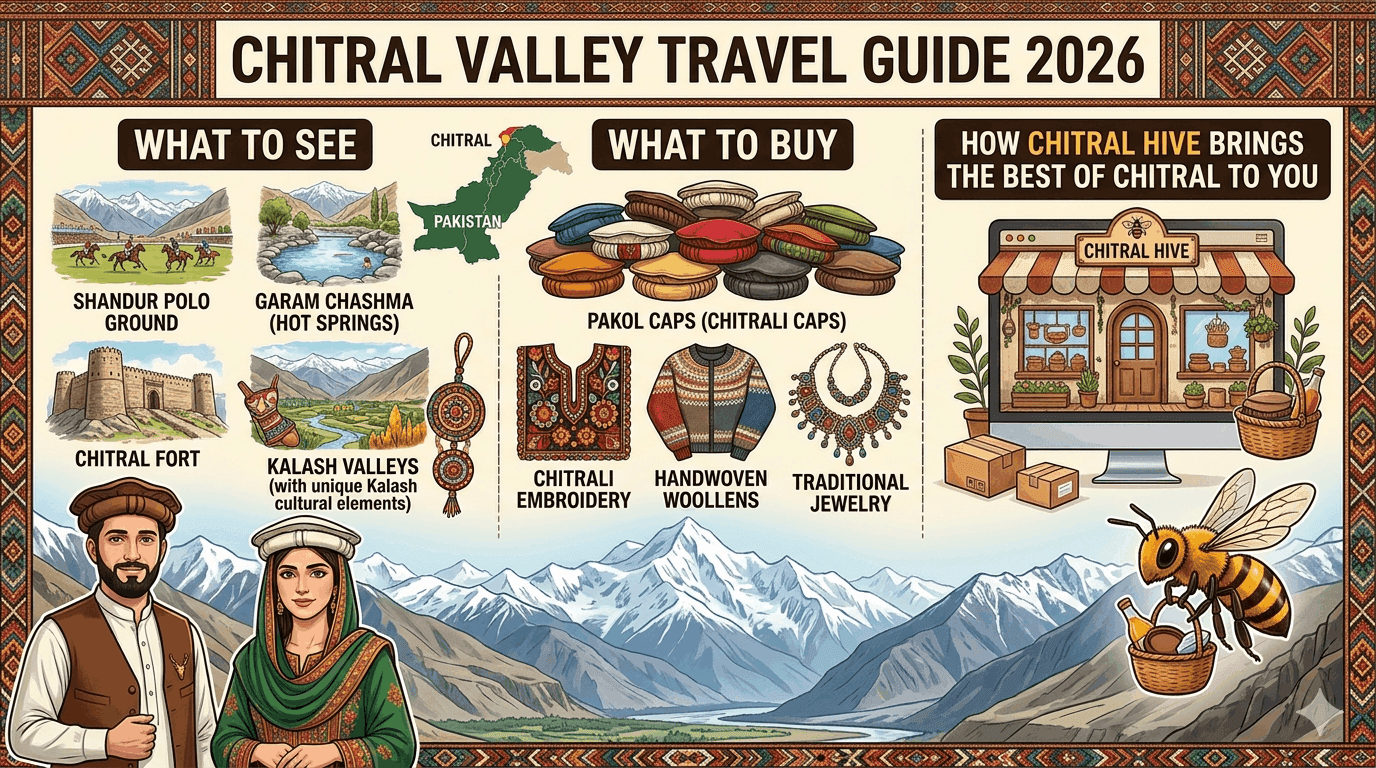 Chitral Valley Travel Guide 2026: What to See, What to Buy & How Chitral Hive Brings the Best of Chitral to You