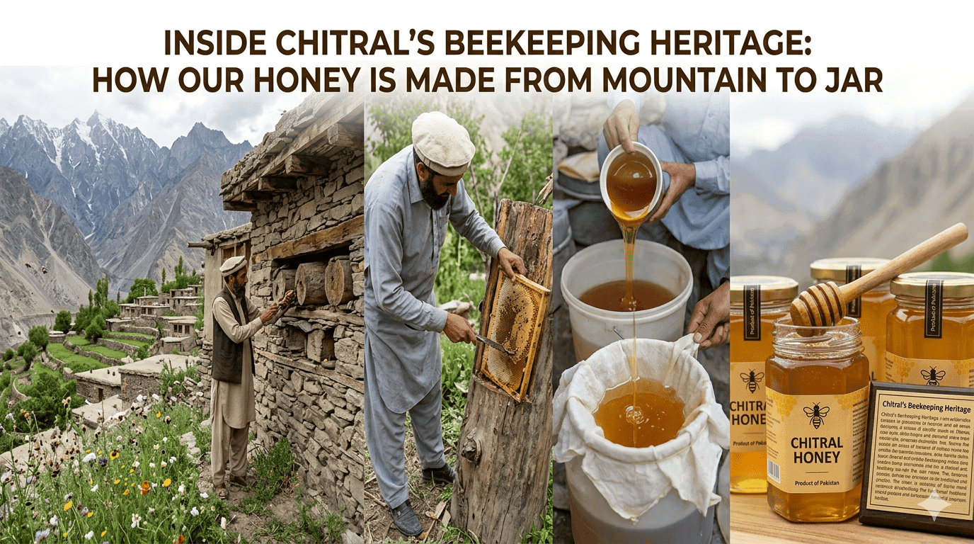 Inside Chitral's Beekeeping Heritage: How Our Honey Is Made From Mountain to Jar