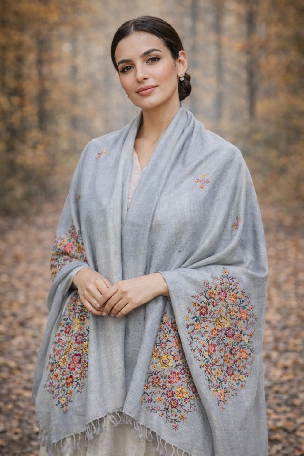 Premium Handwoven Shawl for women - Handmade Embroidery