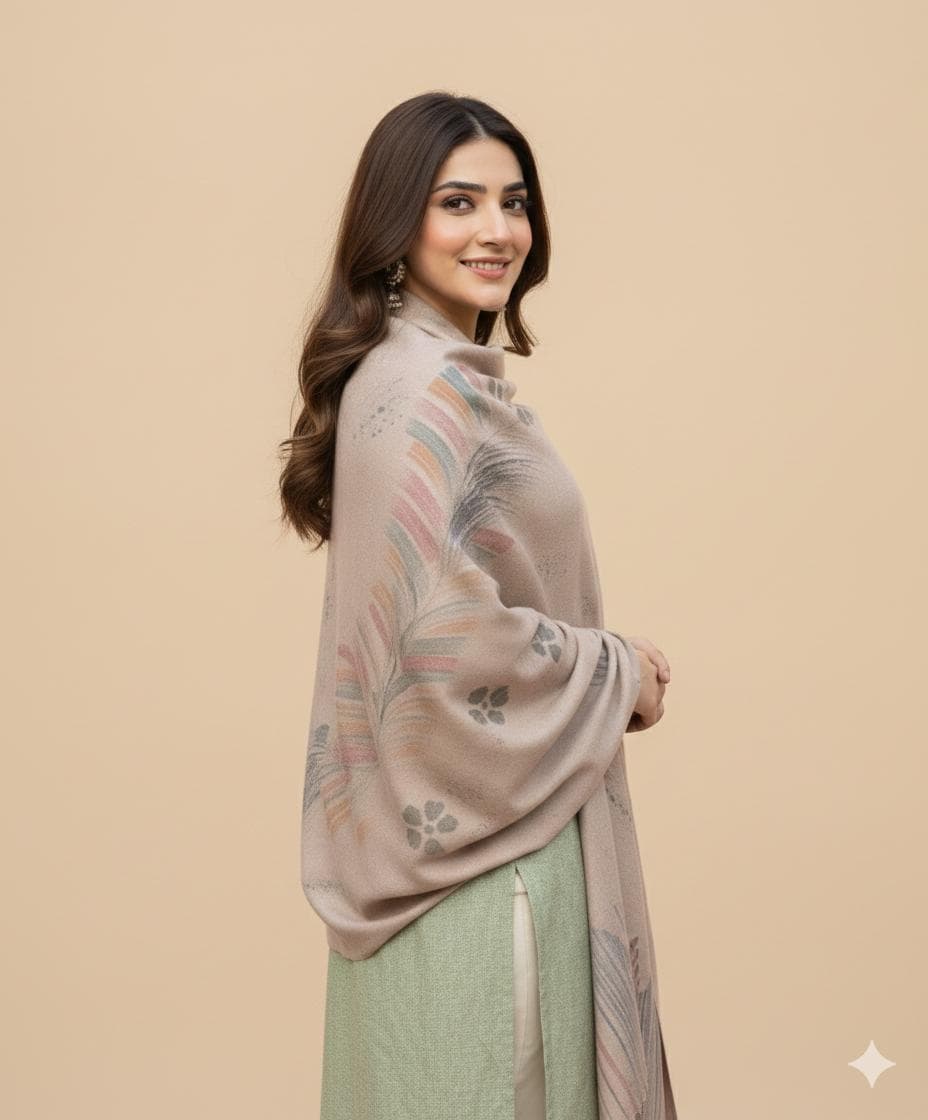 Handmade Chitrali Woolen Shawl for Women
