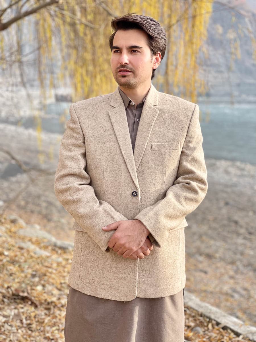 Premium Woolen Blazer for Men - Handmade