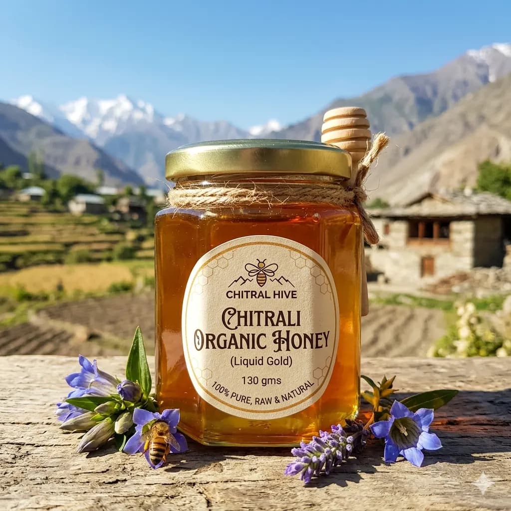 Chitrali Organic Honey (Liquid Gold) 130 gms