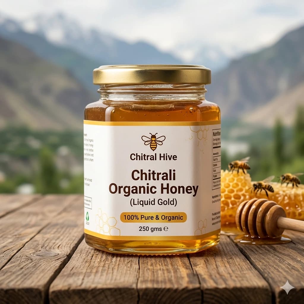 Chitrali Organic Honey (Liquid Gold) 250 gms