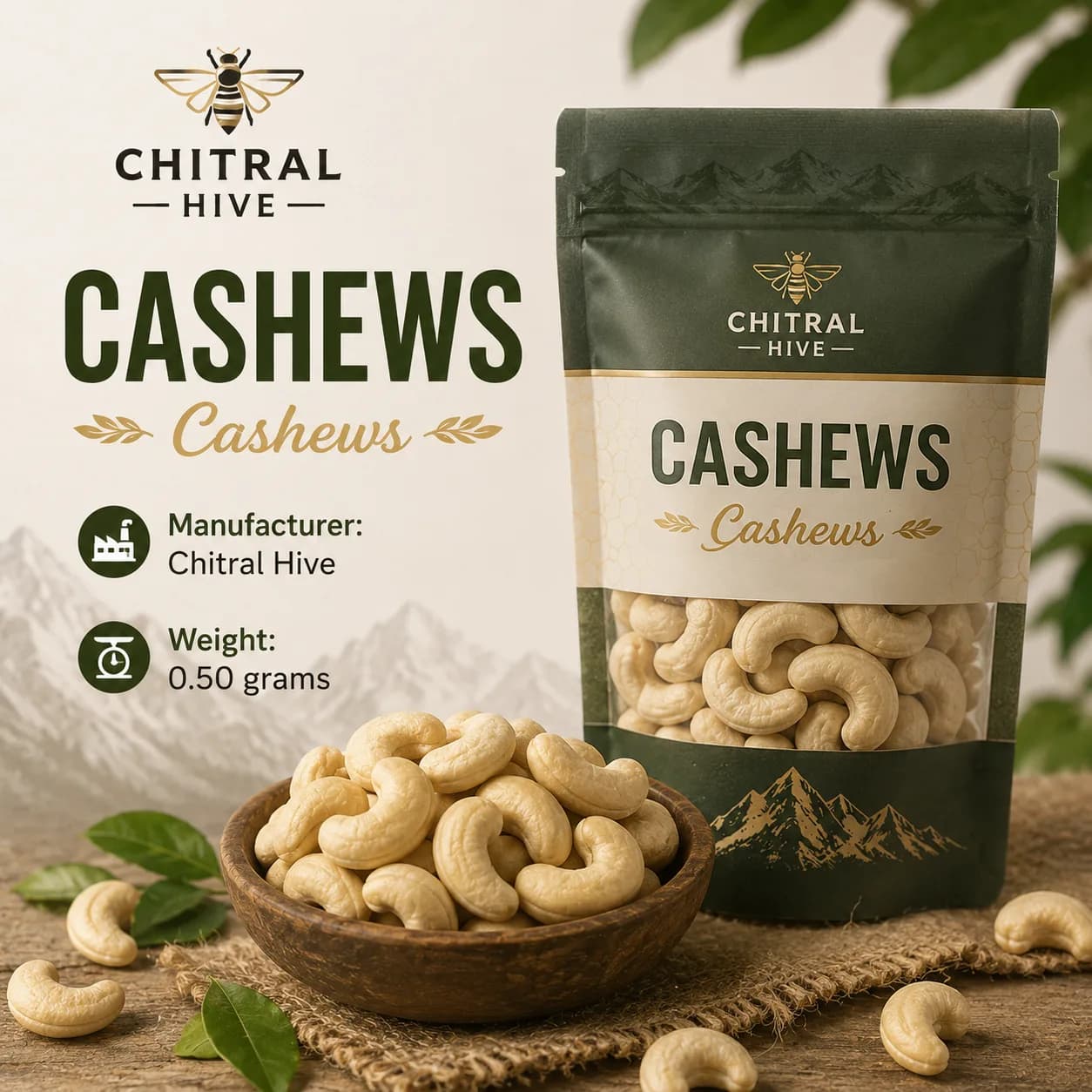 Premium Jumbo Cashews (Kaju) | 100% Whole & Fresh